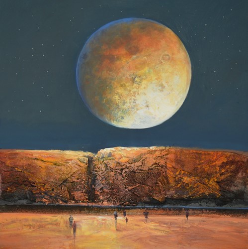 Moon over Katherine Gorge