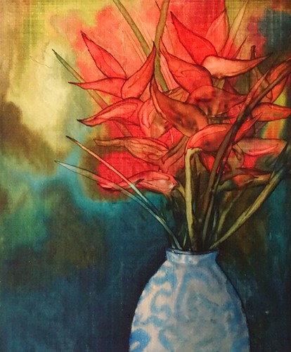 Heliconias in Vase