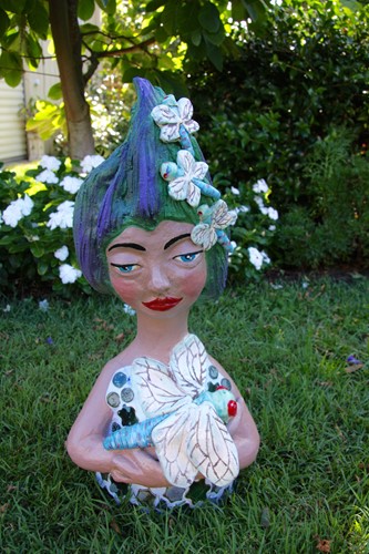 Small Garden Dweller with Dragonfly