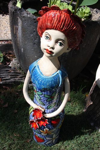 Lady with Pretty Fiona Bell Dress