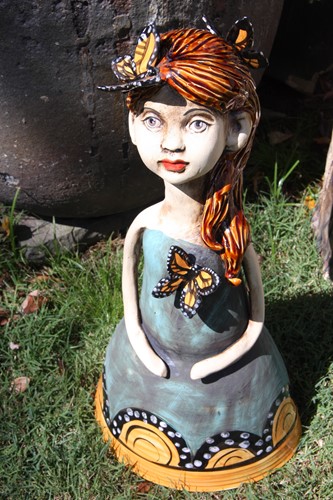 Lady with Butterflies