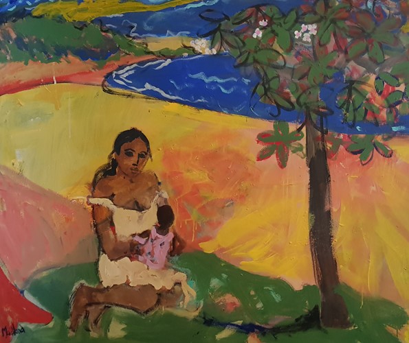Cooling Shade of the Pink Frangipani by John Maitland