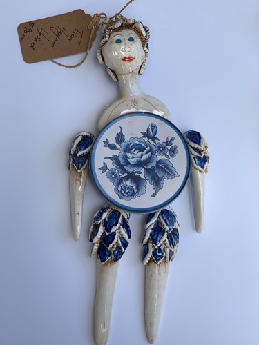 Holland Hanging Tin Doll