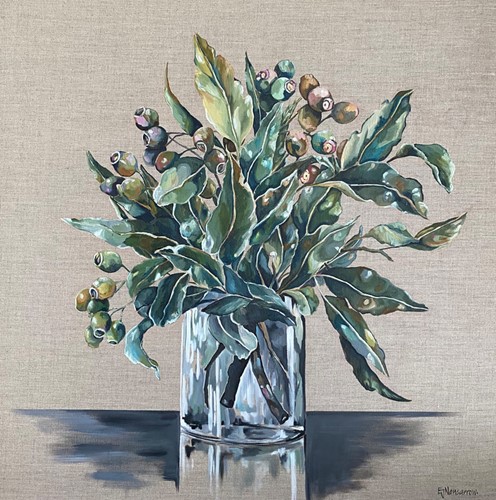Gumnuts on Linen