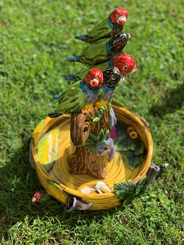 Bird Feeder with Five Birds