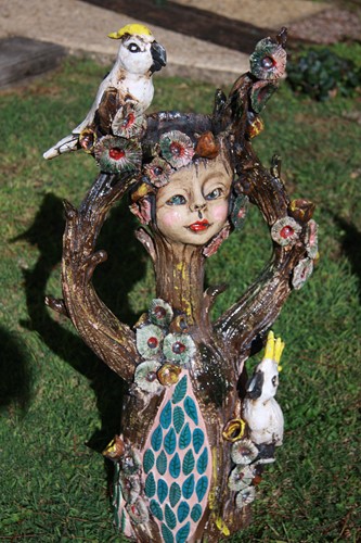 Tree Dweller with Cockatoo 