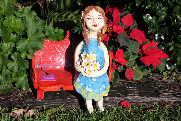 Seated Lady Sculpture