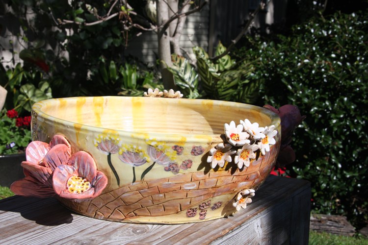 Glazed Monet's Bridge Pot