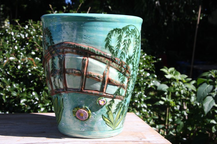 Pot Plant Holder Monet Bridge