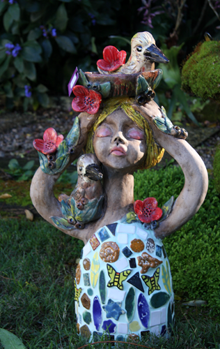 Kookaburra and poppies girl