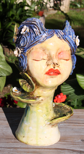 Violet small Pot Head