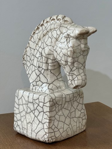 Raku Horse Sculpture III