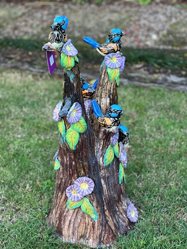 Fairy Wren Tree Sculpture