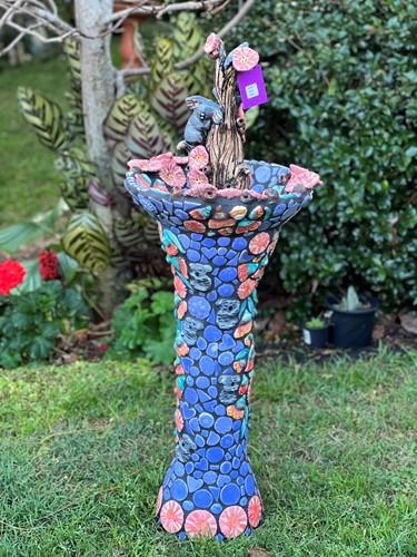 Bird Bath Mosaic Baby Koala