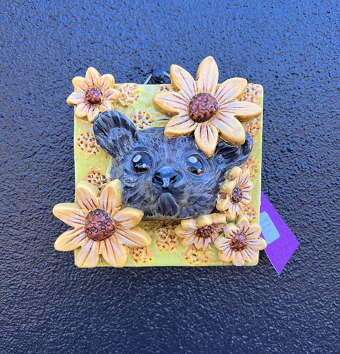 Wall Hanging Planter - Possum and Dasies