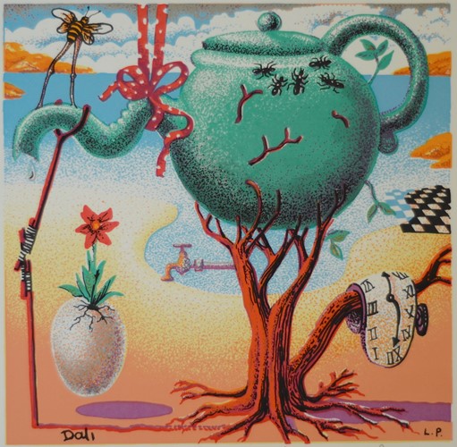 Salvador Dali, Five Seconds after the Egg Germinated at Tiggy's Tea Party, 1994