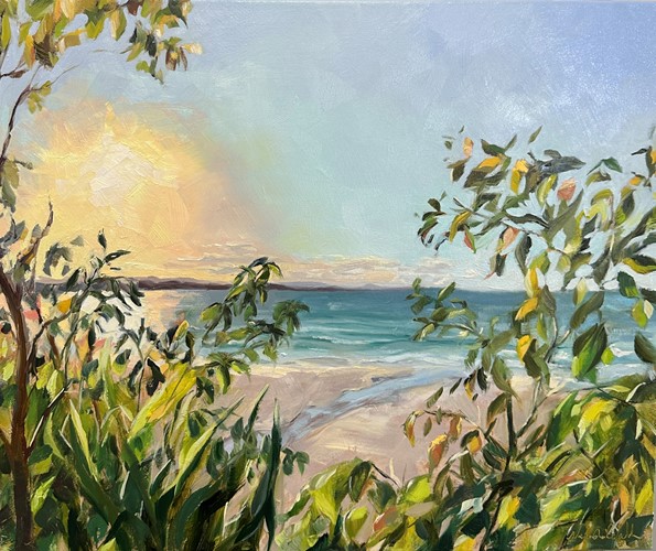 Sun Setting over Little Cove by NATASHA RUSCHKA