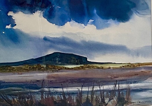 Mt Coolum under and indigo sky