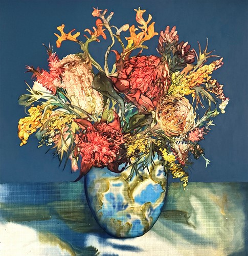 Natives in Ceramic Vase