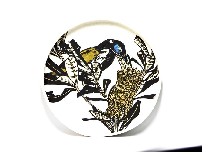 Blue Faced Honeyeater Plate