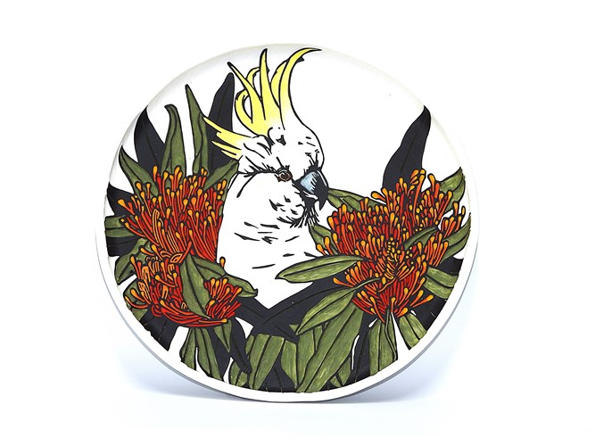 Cockatoo and Bush Waratah