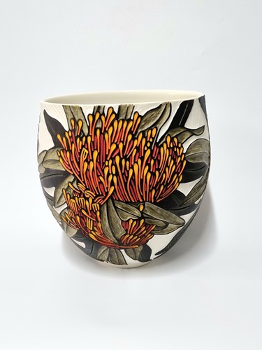Bush Waratah Bowl Vase