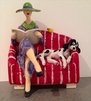 Lady on Sofa