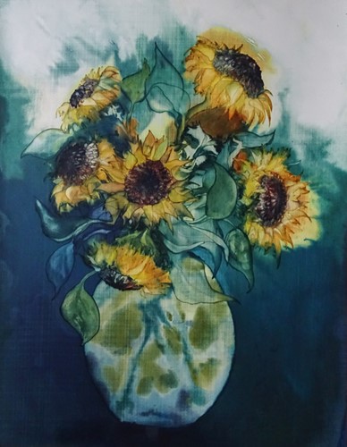 Sunflowers in Vase I