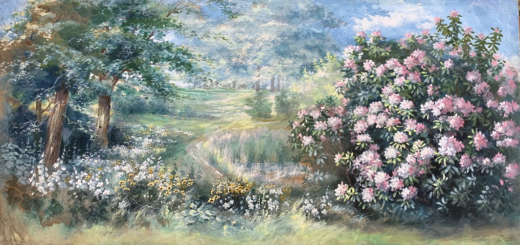 Spring Landscape by Marian Ellis Rowan (1848-1922)