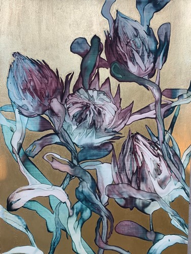Protea on Gold I