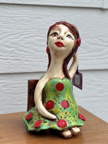 Lolli - seated Little Girl Sculpture