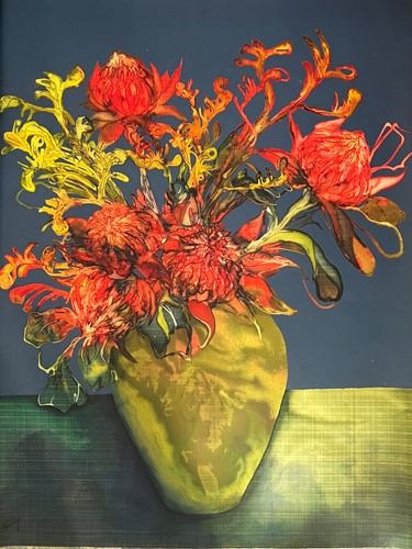 Natives in Green Vase