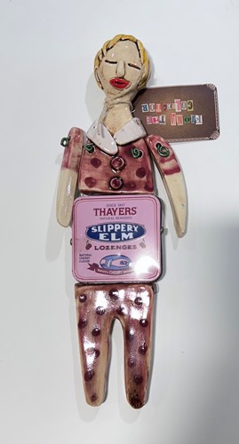 Slippery Elm Hanging tin Doll