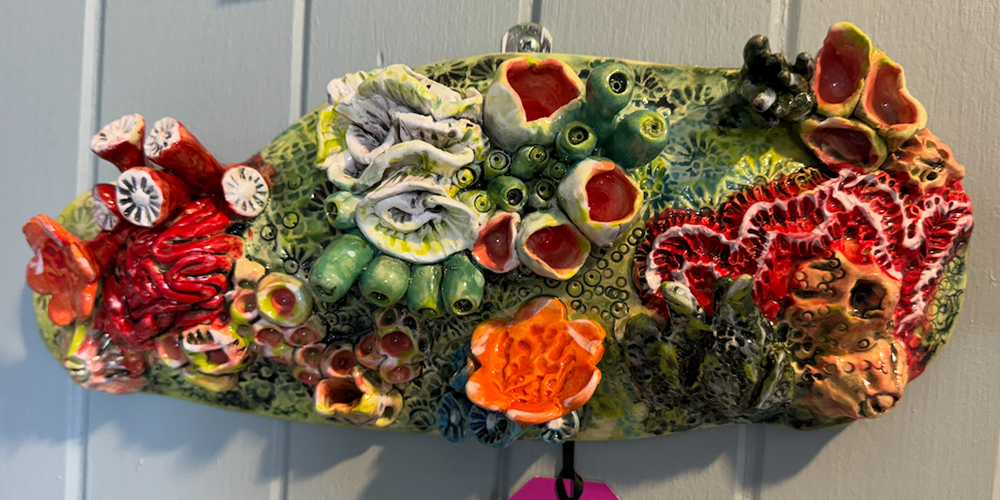 Wall Hanging Coral (Landscape Green)